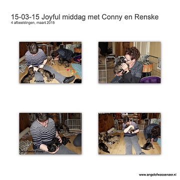 Conny en Renske komen genieten. En genieten is het